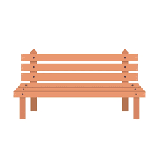Isolated Bench Of Park Design Stock