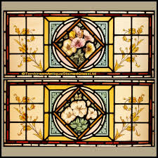 2 Victorian Stained Glass Windows