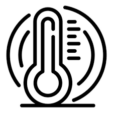 Medical Thermometer Icon Outline