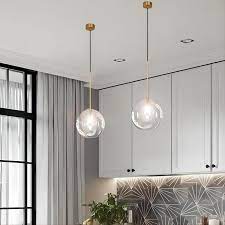 Glass Balls Hanging Lamp Pendant Light