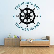 Pirate Ship Badge Jolly Roger Wall