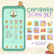 Capybara Icon Set Für Ios Android