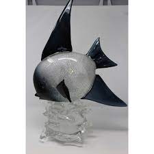 Giant Murano Glass Fish Sculpture