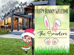 Personalized Easter Bunny Garden