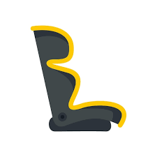 Trip Baby Car Seat Vector Icon Isolated