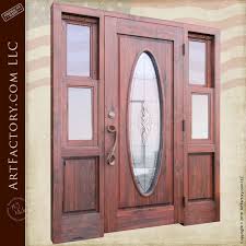 Oval Window Custom Wooden Door