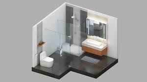 3d De área De Banheiro Residencial