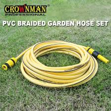 Crownman Pvc Braided Garden Hose Set