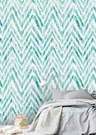 Turquoise Chevron L And Stick
