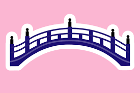 Bridge Building Japan Icon Stickers