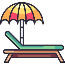 Deck Chair Generic Outline Color Icon