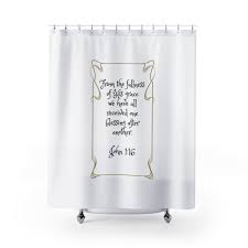 Scripture Shower Curtains Inspirational