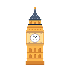 England Clock Tower Vector Images