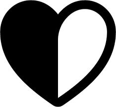 Heart Half Icon For Free