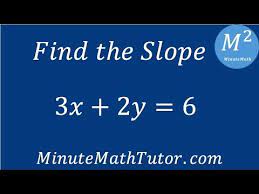 Find The Slope 3x 2y 6