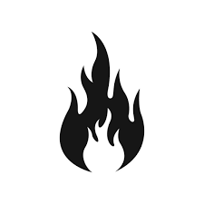 Fire Flames Icon Fire Silhouette And