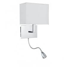 Low Energy Over Bed Chrome Wall Light