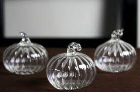 Hand Blown Glass Pumpkin