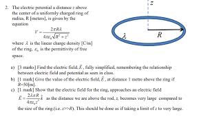 Electric Potential A Distance Z