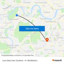 Lion Gate Kew Gardens To Wimbledon