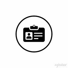 Name Tag Badge Id Card Icon Vector In