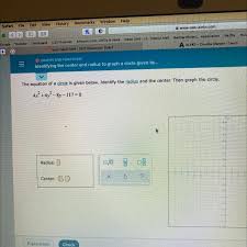 Then Graph The Circle 4x² Brainly