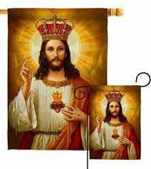 Crown Garden Flag Faith Religious Gift