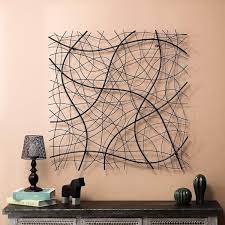 Black Abstract Square Wall Art Wha931