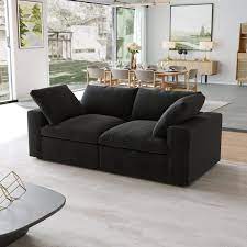 2 Seater Rectangle Loveseat Sofa Couch