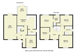 Floor Plan For 4 Bedroom Detached House