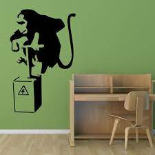 Banksy Dynamite Monkey Wall Sticker Ws