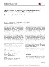 numerical study on load bearing