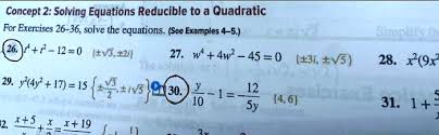 Solving Equations Reducible