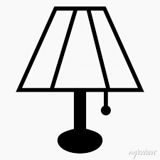 New Table Lamp Icon Vector Commercial