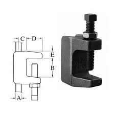 china 3033 wide mouth top beam clamp