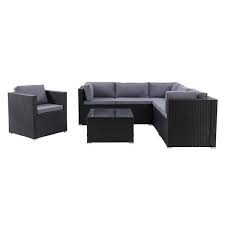 Corliving Parksville Black 7 Piece