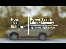Memory Power Seat And Mirrors