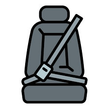 Car Seat Belt Icon Outline Vector Auto