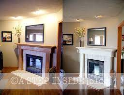 Fireplace Mantel Before After