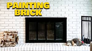 Brick Fireplace Great With Paint