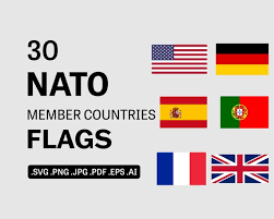 Nato Member Countries Flags Svg Bundle