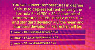 Degrees Celsius To Degrees Fahrenheit