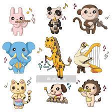 Wall Decal Cartoon Animal Play