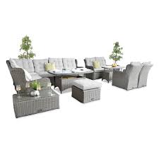 Ascot 8pc Rattan Garden Modular Sofa