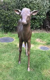 Bronze Deer Statue Handmade Bronze
