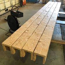 custom reclaimed wood box beams