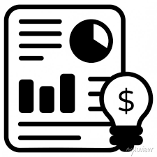 Solid Business Plan Icon With Editable