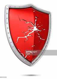 Red Ed Shield Isolated On White