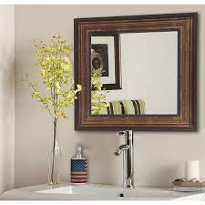 Black Square Vanity Wall Mirror S015m
