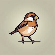 Sparrow Icon Ilration Minimalistic